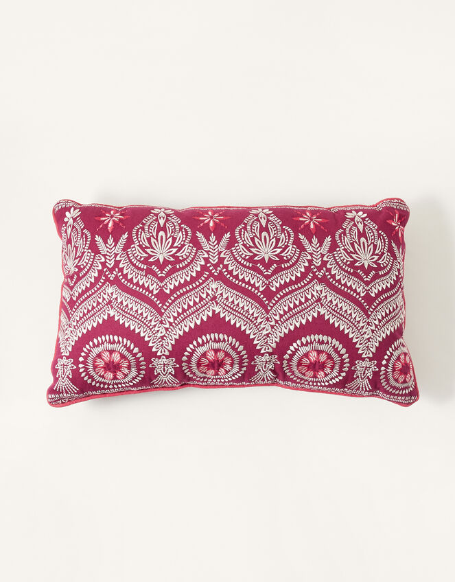 Embroidered Rectangle Cushion, , large