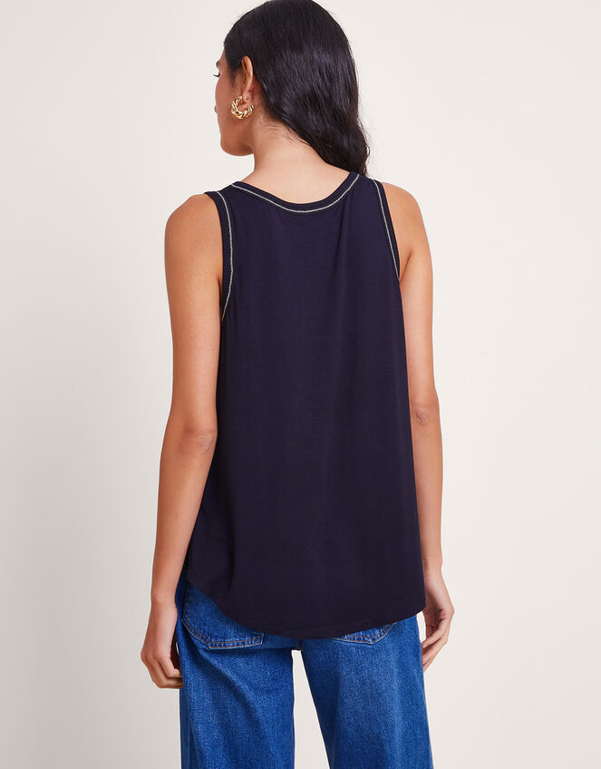 Jess Jersey Cami Top, Black (BLACK), large