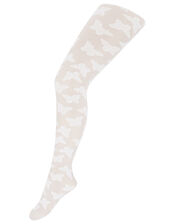 Girl Butterfly Bridal Tights, White (WHITE), large