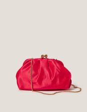 Rhian Satin Clutch Bag, , large