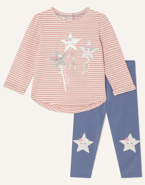 Baby Star Wand Jersey Set Pink, Pink (PINK), large