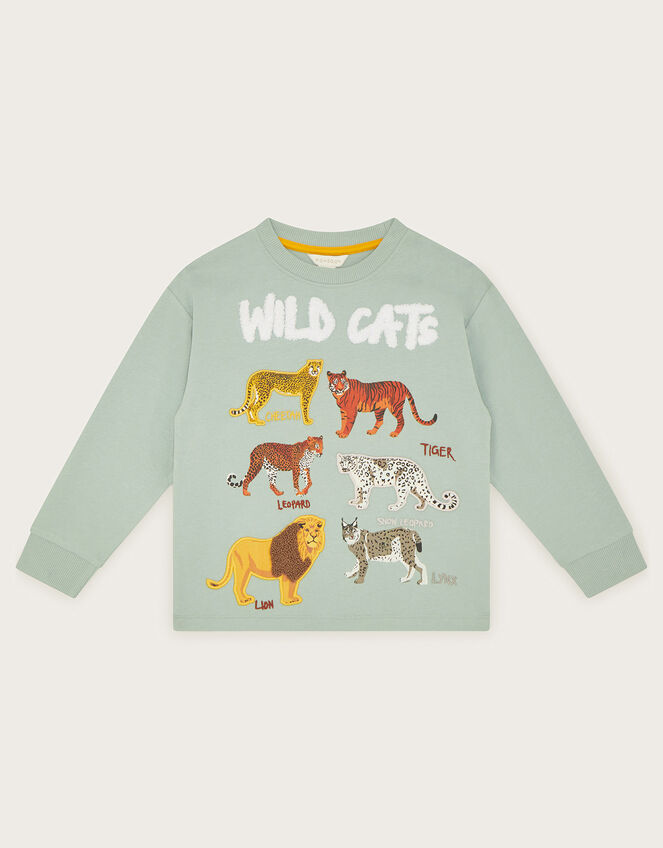Wild Cats Top WWF-UK Collaboration, Blue (BLUE), large