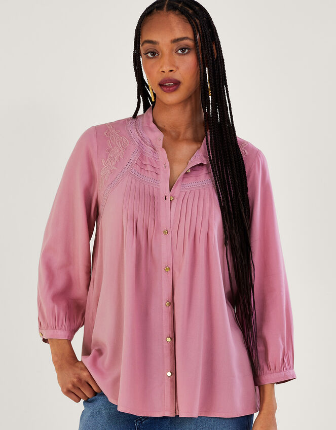 Lace Detail Blouse, Purple (LILAC), large