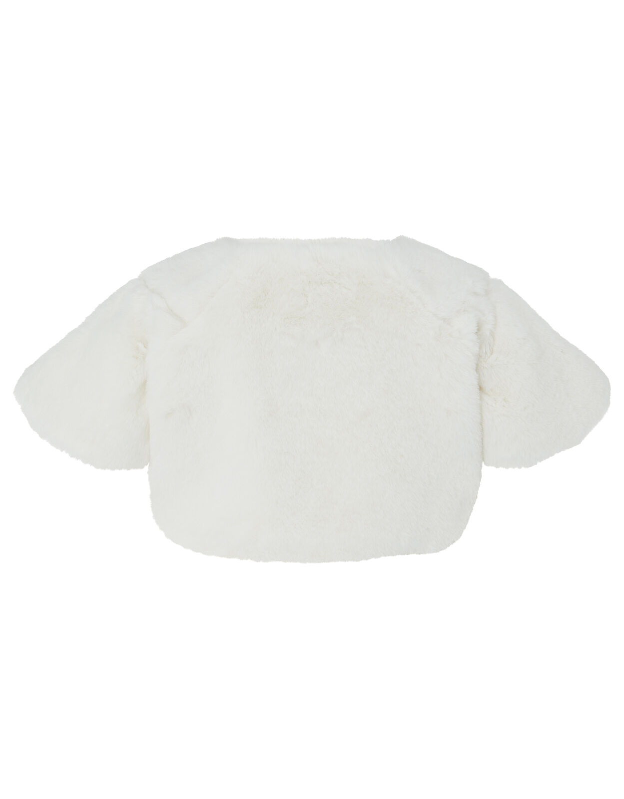 Childrens white fur shrug discount