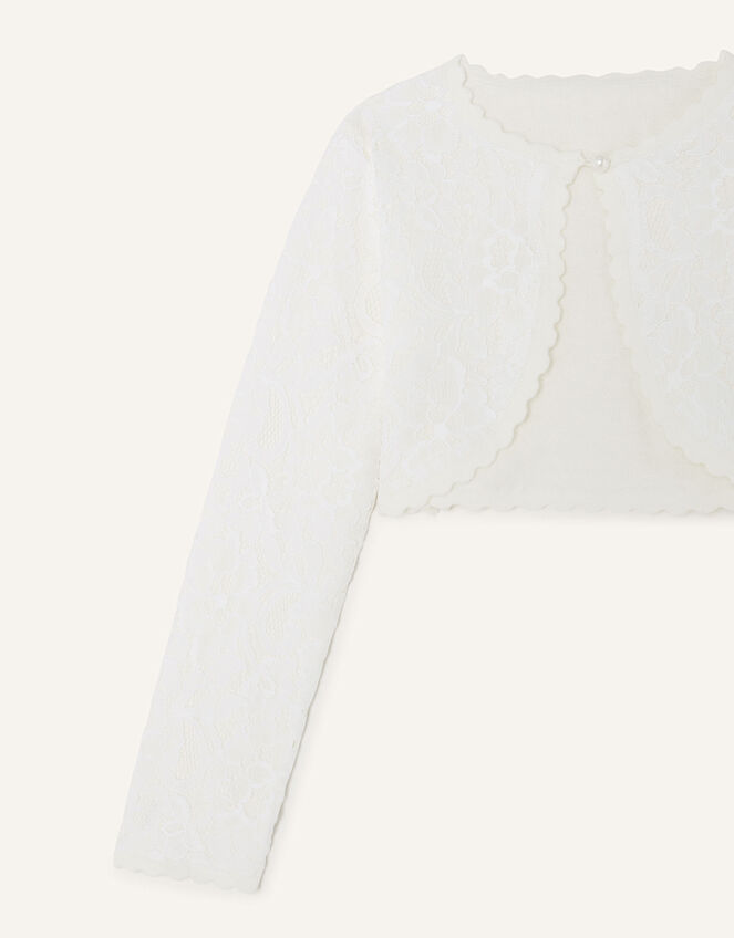 Lace Cardigan, Ivory (IVORY), large