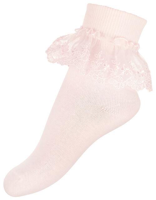 Poppy Lace Sock Pack, Pink (PINK), large