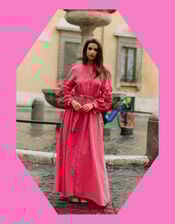 Sundress Magnolia Long Sleeve Frill Maxi Dress, , large