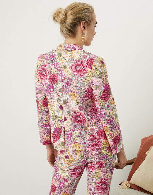 Wren Floral Print Jacket, Pink (PINK), large