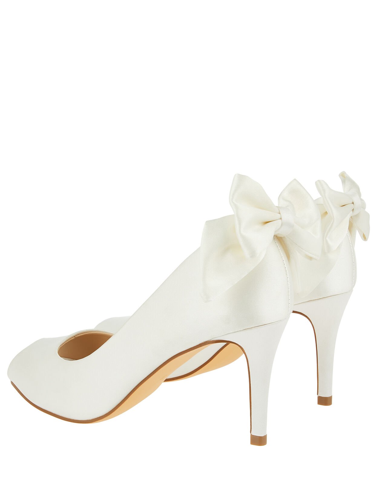 Bessie Bridal Satin Peeptoe Heels with
