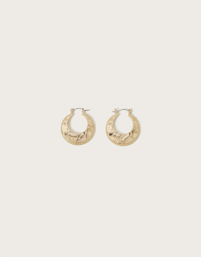 Texture Flat Hoop Earrings | Accessories | Monsoon UK.