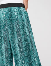 Sydeny Snake Pleated Culottes , Blue (BLUE), large