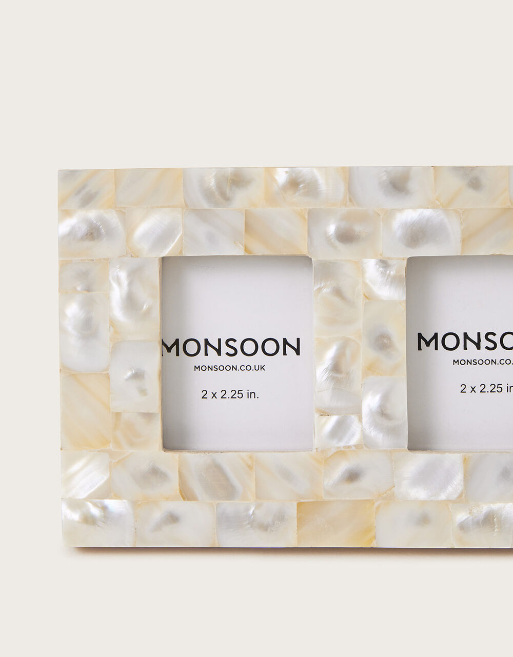 Mother of Pearl Small Double Frame Photo Frames Monsoon UK.
