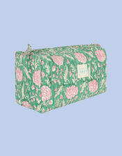 Dilli Grey Johair Wash Bag, Green (GREEN), large