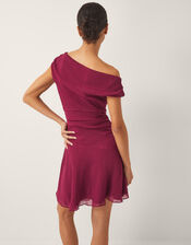 Dona Off The Shoulder Mini Dress, Red (BURGUNDY), large