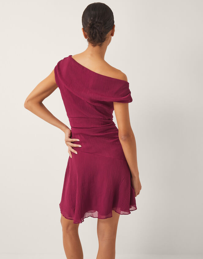 Dona Off The Shoulder Mini Dress, Red (BURGUNDY), large
