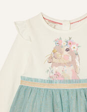 Baby Bunny Disco Dress, Blue (AQUA), large