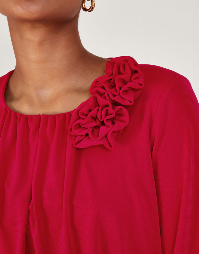 Cleo Corsage Dress, Red (RED), large
