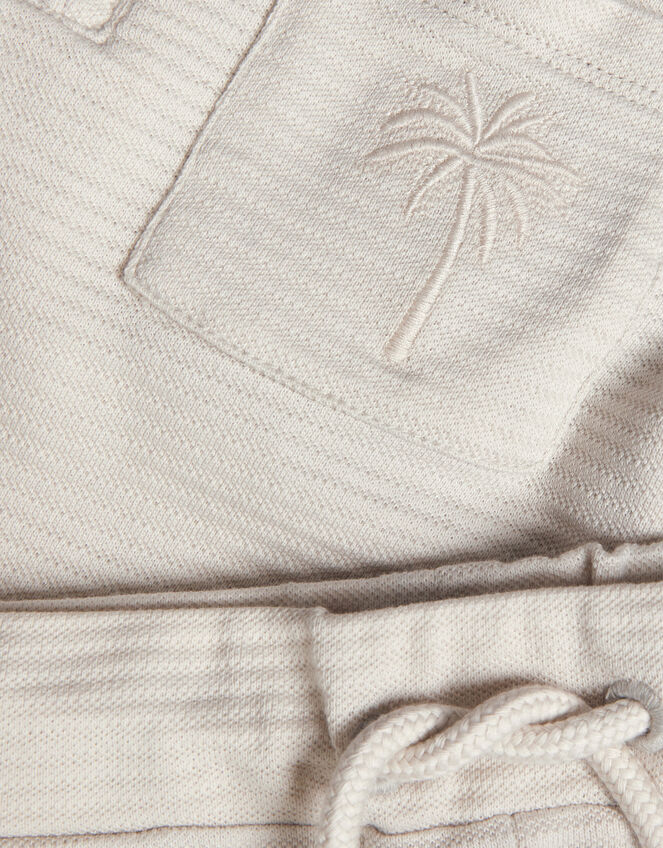 Jersey Polo Shirt and Shorts Set, Natural (STONE), large