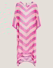 Sorcha Chevron Stripe Kaftan Dress, , large
