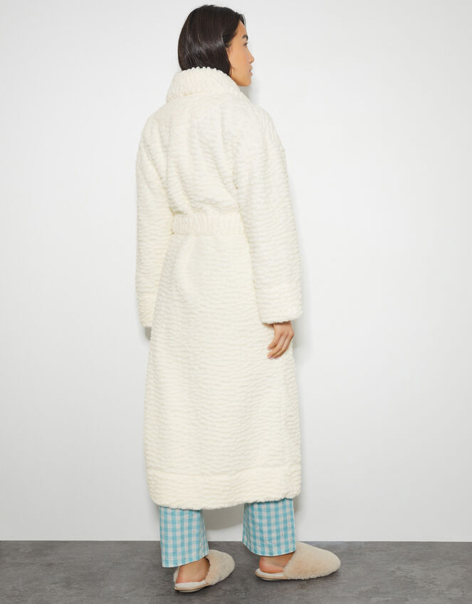 Bess Borg Dressing Gown, Cream (CREAM), large