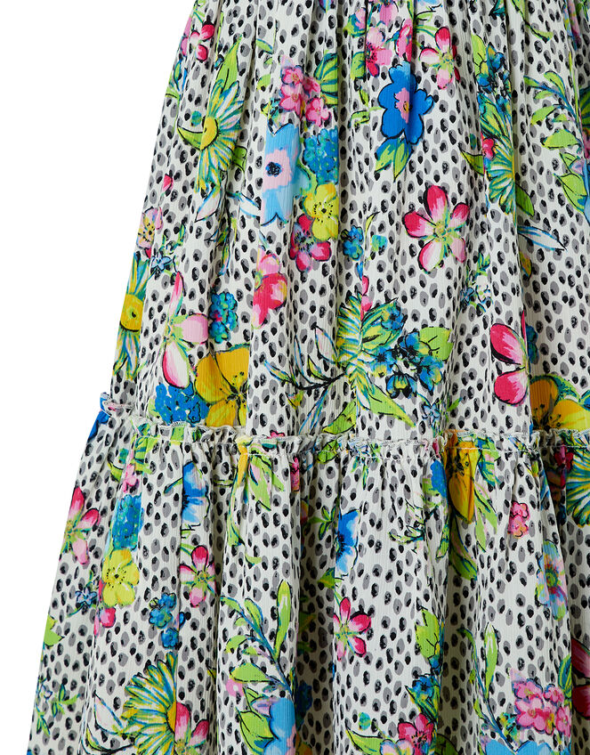 Azalea Floral Spot Midi Dress, Multi (MULTI), large