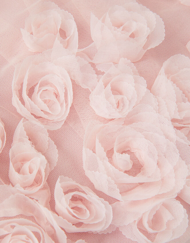 Evangaline Rose Appliqué Tulle Dress, Pink (PINK), large