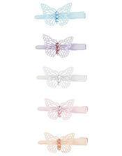 Rainbow Butterfly Hair Clip Set, , large