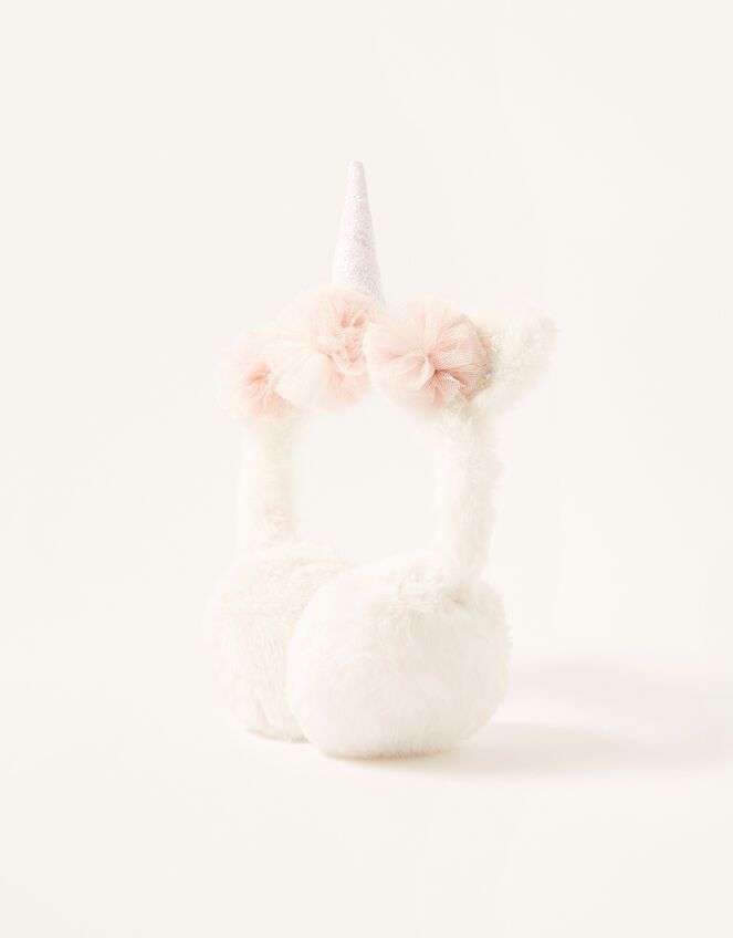 Sparkle Unicorn Fluffy Earmuffs, , large