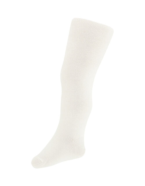 Baby Frosted Sparkle Tights Ivory Baby Girls' Tights & Socks
