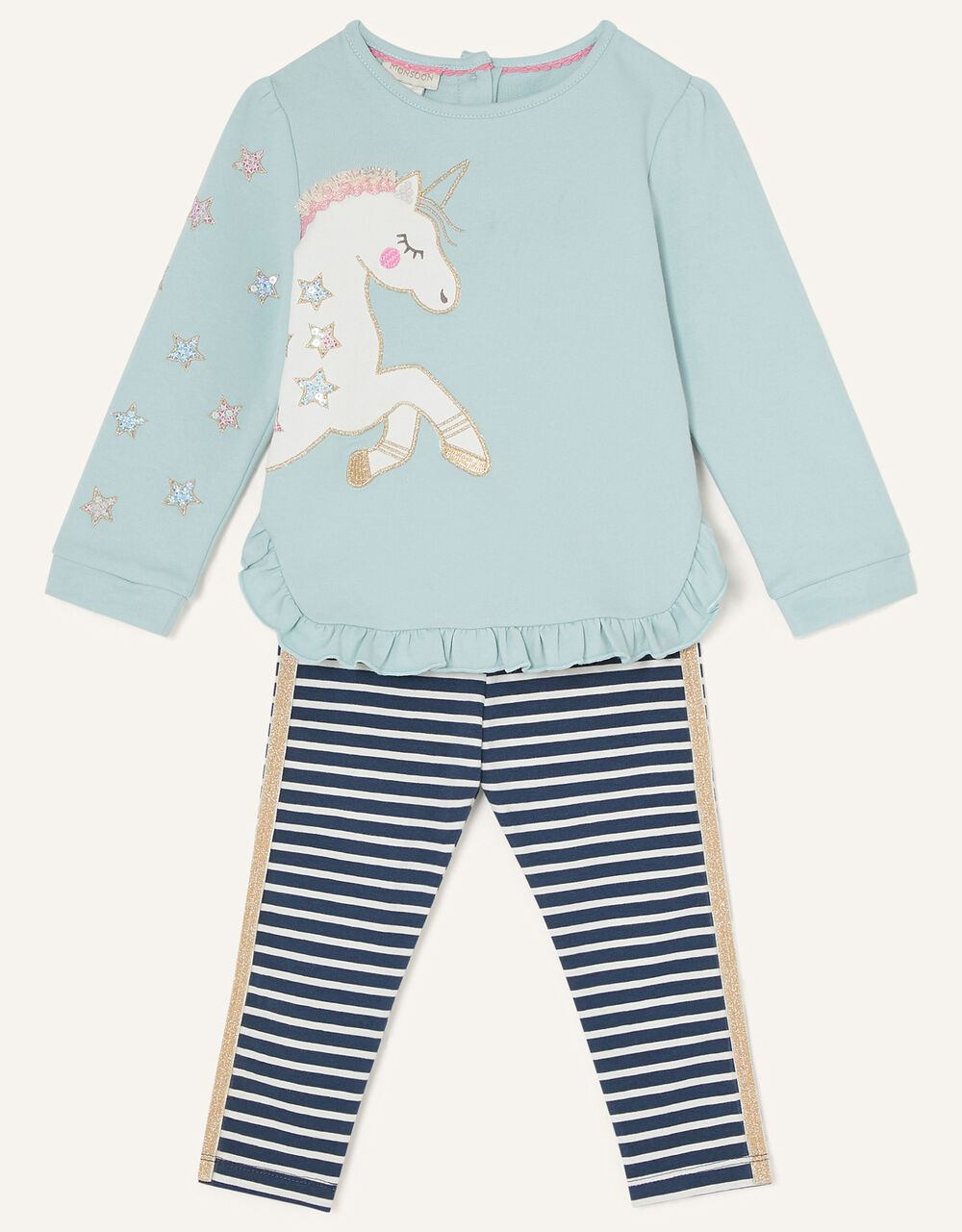 Baby Unicorn Sweatshirt and Leggings Blue | Baby Girl Sets & Outfits ...