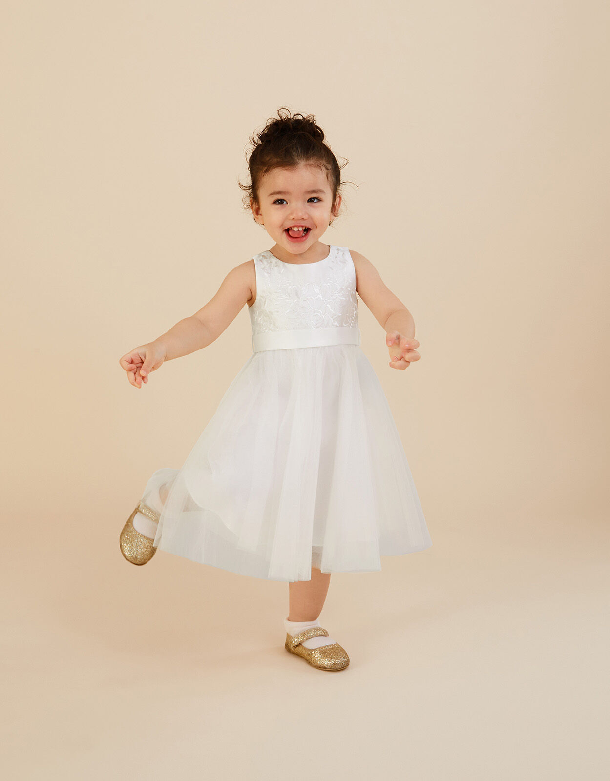 Baby Odette Alice Tulle Dress Ivory
