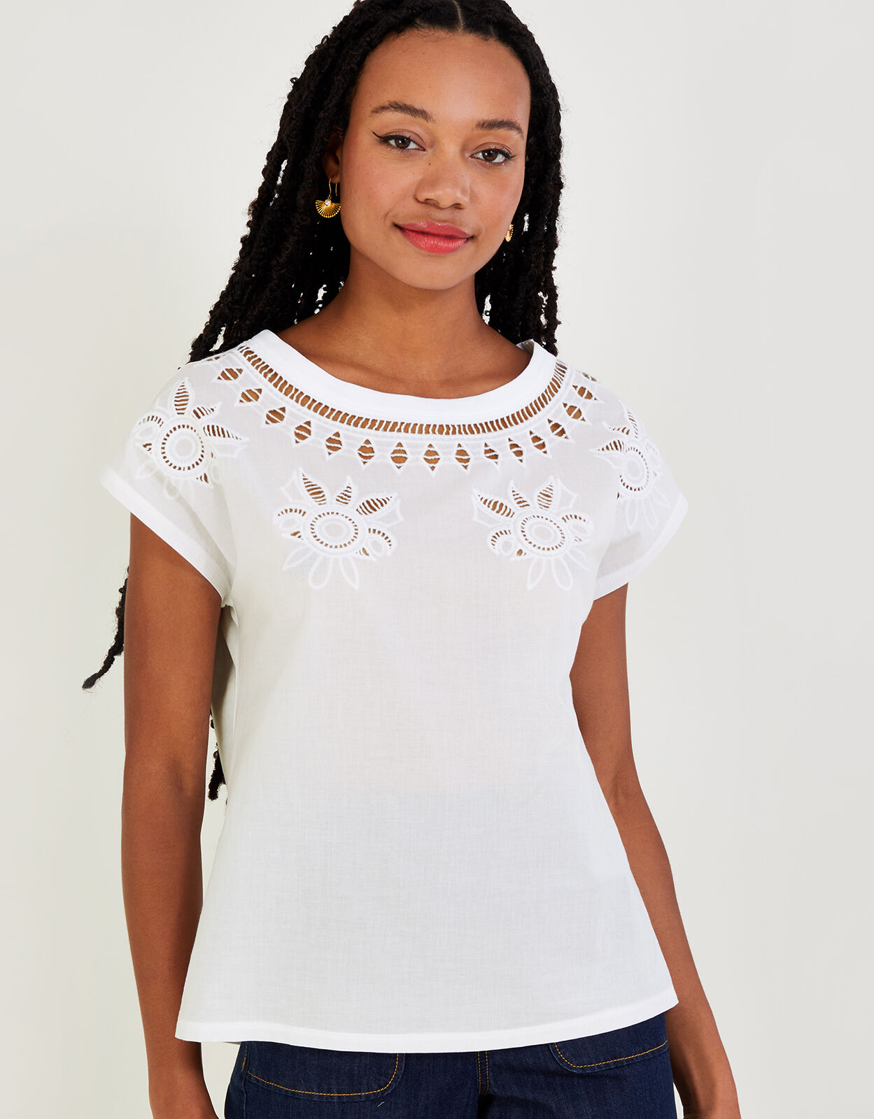 White 2025 cotton tops