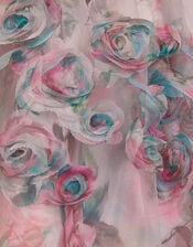 Rose Appliqu&eacute; Tulle Dress, Multi (MULTI), large