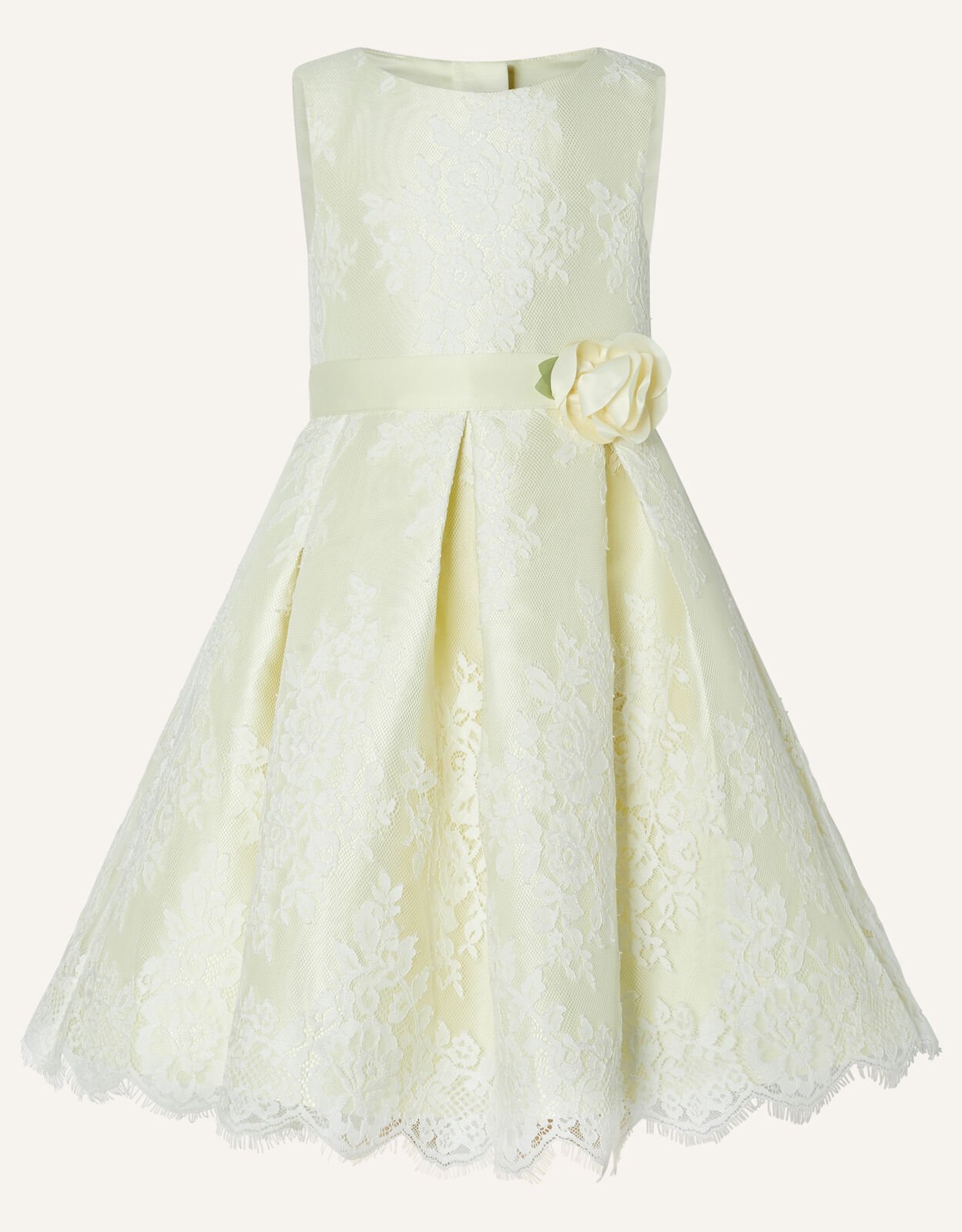 Monsoon yellow lace dress sale