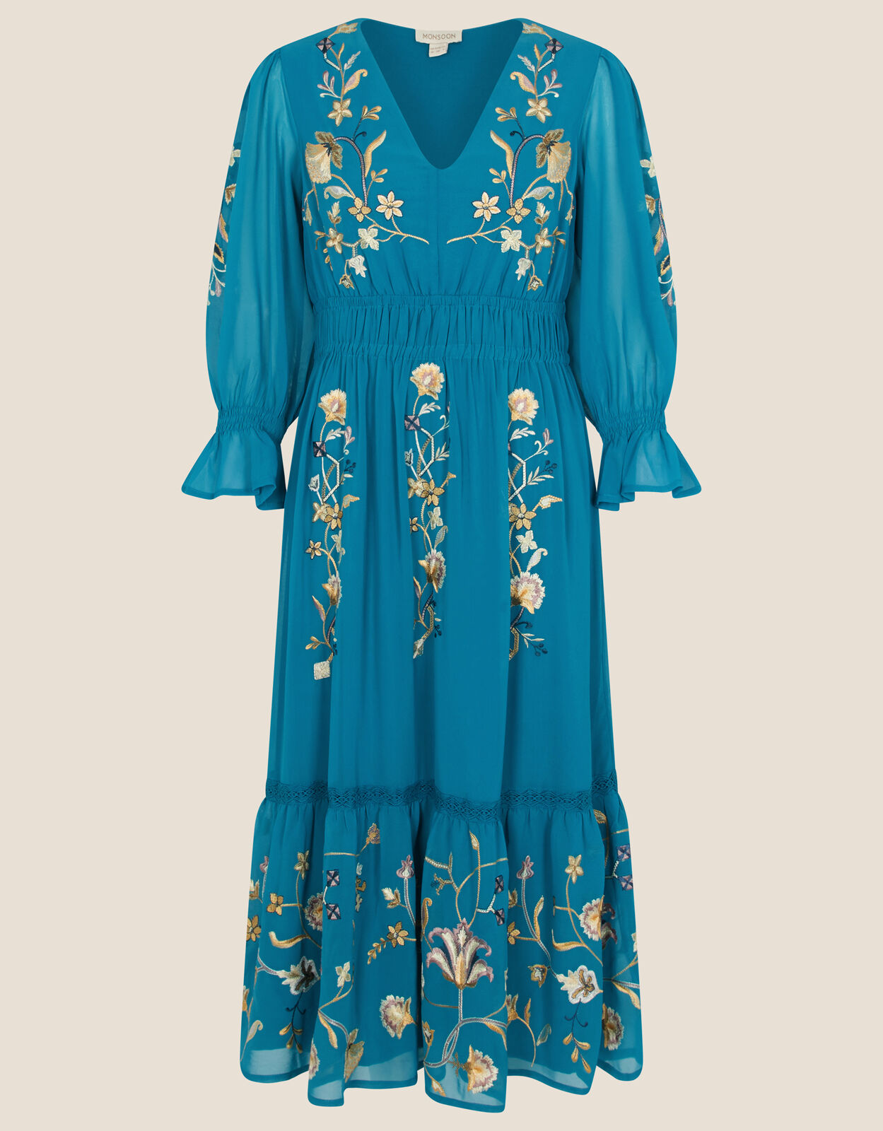 Monsoon celeste store maxi dress teal