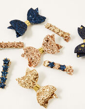 Sparkle Bow Clip Multipack, , large