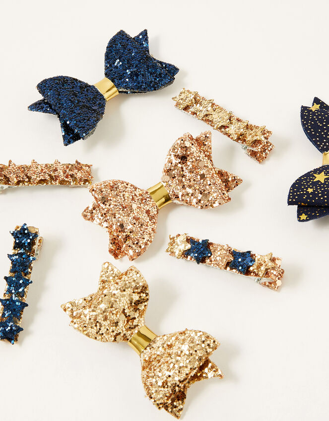 Sparkle Bow Clip Multipack, , large