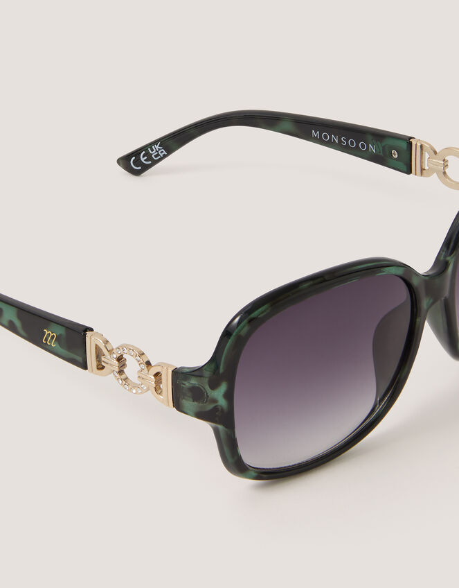 Oversized Round Sunglasses, , large