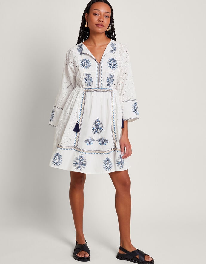 Sundowner Kaftan in Rust & Ivory