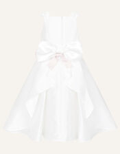 Audrey Duchess Twill Bridesmaid Dress, Ivory (IVORY), large