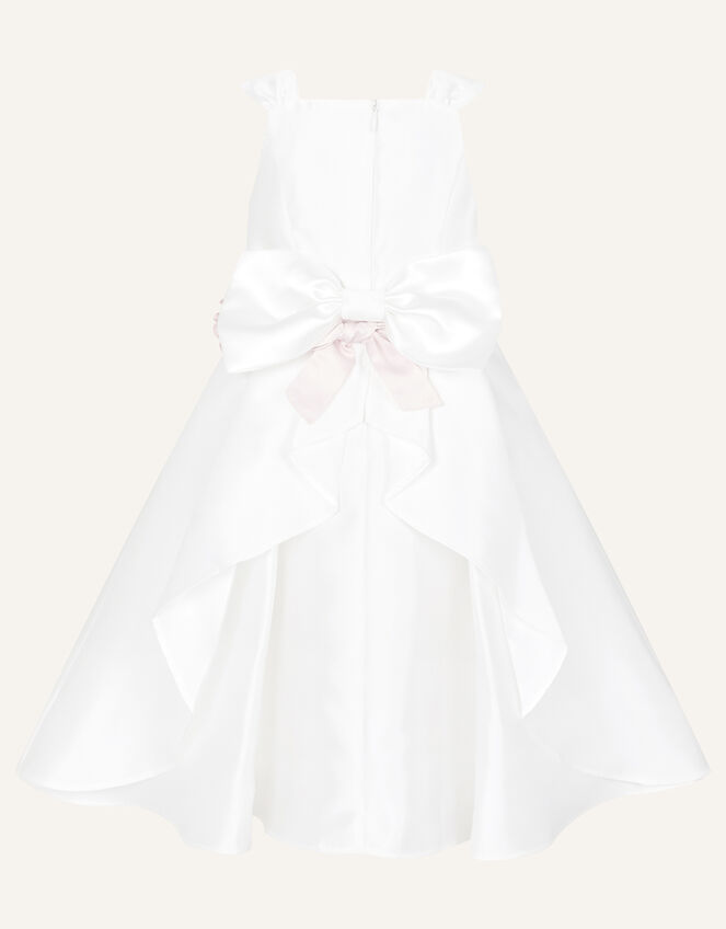 Audrey Duchess Twill Bridesmaid Dress, Ivory (IVORY), large