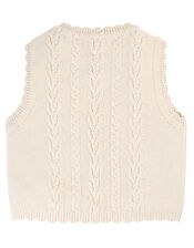 Frugi Floral Embroidered Tank Top, White (WHITE), large