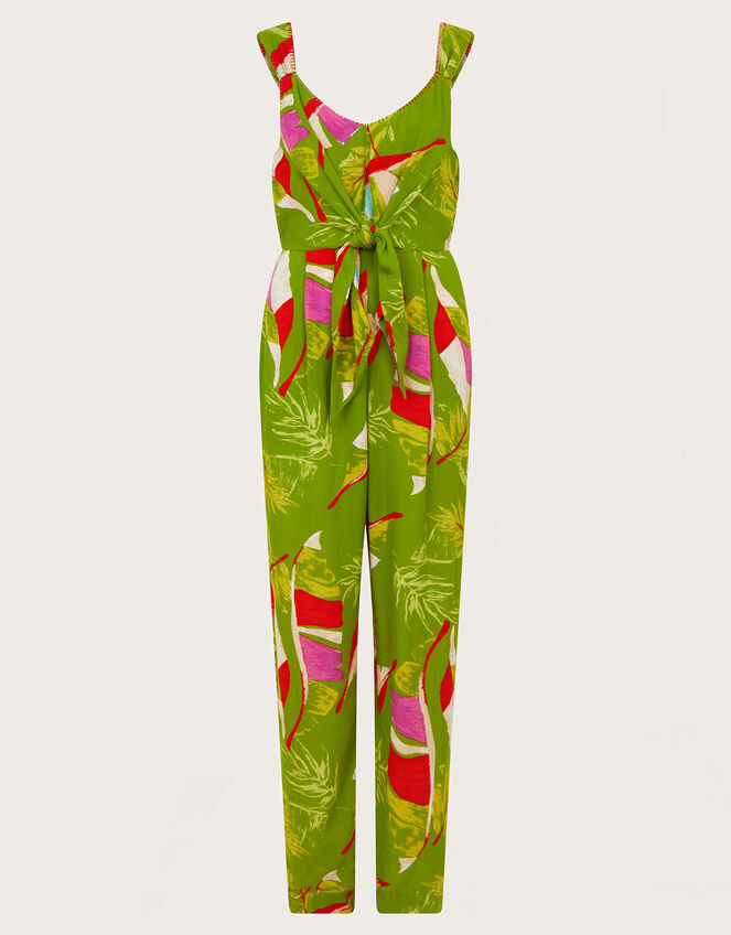 Amina Floral Jumpsuit, Green (GREEN), large