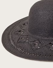 Straw Packable Hat, , large