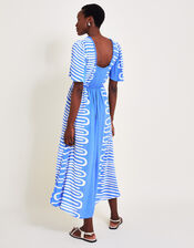 Orla Print Dress, Blue (BLUE), large