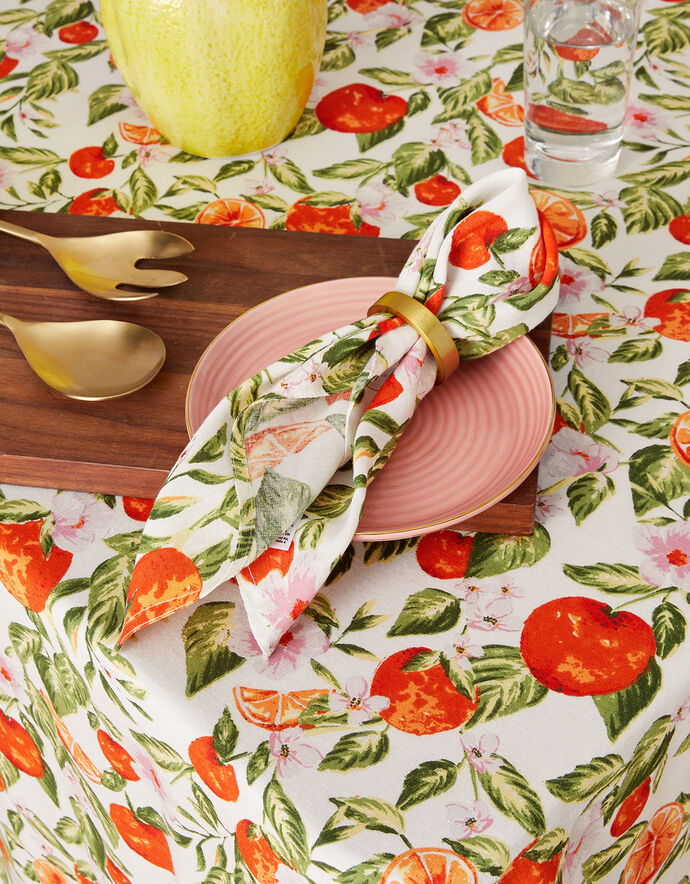 Fruit Print Table Cloth Crockery Monsoon UK.
