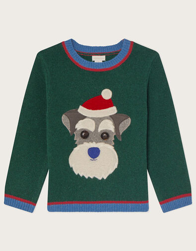 Textured Dog Jumper, Green (GREEN), large