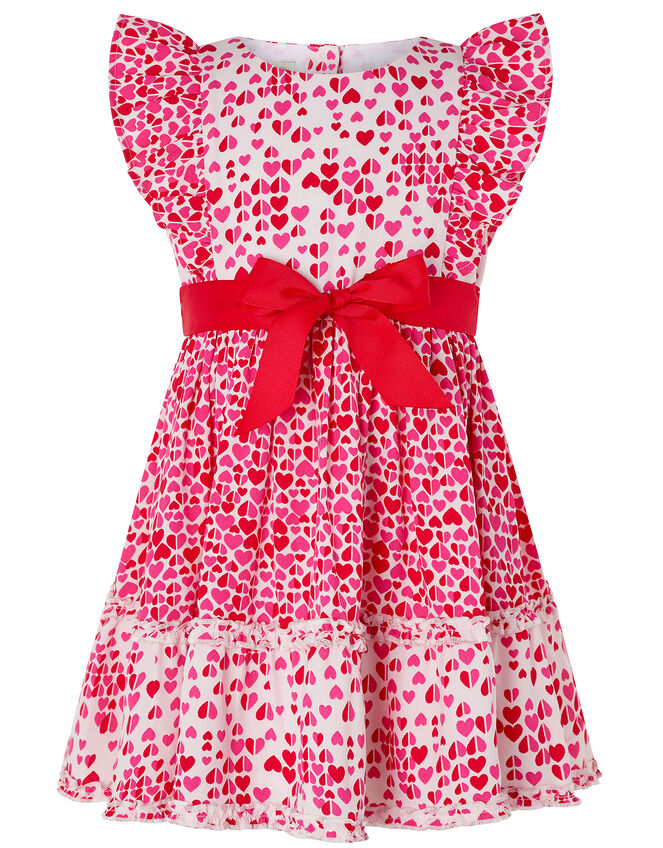 Baby Aria Heart Dress, Red (RED), large