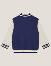 Varsity Bomber Jacket, Blue (BLUE), large