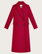 Fay Double Breasted Coat, Pink (PINK), large